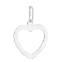 Pingente Feminino Coração Prata 950 Moderno Luxo Moda