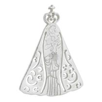 Pingente Feminino De Prata 950 Vazado Nossa Senhora Elegante