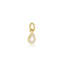 Pingente Feminino Gota Ponto De Luz Banhado A Ouro 18k Envio Rapido Pingente Feminino Gota Ponto De Luz Banhado A Ouro 18k Envio Rapido