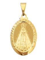 Pingente Feminino Nossa Senhora Del Valle Religioso Banhado a Ouro 18k Pingente Feminino Nossa Senhora Del Valle Religioso Banhado a Ouro 18k