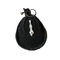 Pingente Figa 20mm Folheada Prata Pi179