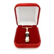 Pingente Figa 25mm Folheado Ouro Pi201