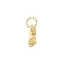 Pingente Figa Baby Pingente Da Proteção Ouro 18k 0,1gr