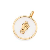 Pingente figa folheado a ouro BRANCO 542709 Rommanel Pingente figa folheado a ouro BRANCO 542709 Rommanel