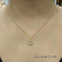 Pingente Filha Menina Duas Cores Em Ouro 18k