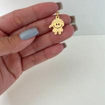 Pingente Filho com Design Emocional Semijoia Banhada a Ouro 18k para Representar Amor e História Simonatto