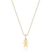Pingente Filhos Boneco Menino Menina Ouro 10k P28