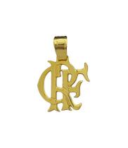 Pingente Flamengo Crf G - Banhado A Ouro 18K