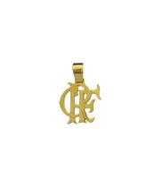 Pingente Flamengo Crf M - Banhado A Ouro 18K