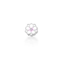 Pingente flor esmaltada para pulseira esteira kids - aço - 1 cm - 1 g Pingente flor esmaltada para pulseira esteira kids - aço - 1 cm - 1 g