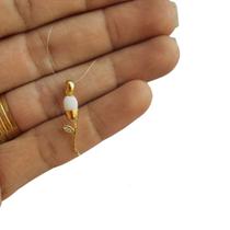 Pingente Flor Única Tulipa para Dente de Leite Banhado Ouro 18K Design Autoral Envio em 24h BASE Pingente Flor Única Tulipa para Dente de Leite Banhado Ouro 18K Design Autoral Envio em 24h BASE