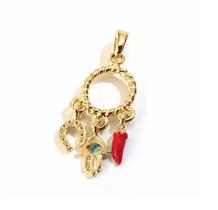 Pingente folheado 2 cm - Cuidados e Garantia 3 meses