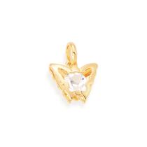 Pingente folheado a ouro borboleta BRANCO 540634 Rommanel Pingente folheado a ouro borboleta BRANCO 540634 Rommanel