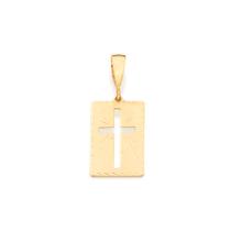 Pingente folheado a ouro cruz 540104 Rommanel Pingente folheado a ouro cruz 540104 Rommanel