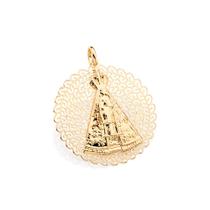 Pingente folheado a ouro nossa 541712 Rommanel Pingente folheado a ouro nossa 541712 Rommanel