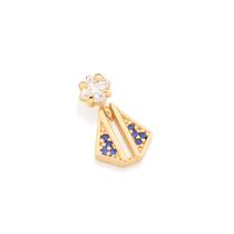 Pingente folheado a ouro nossa senhora AZUL 542000 Rommanel