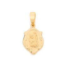 Pingente folheado a ouro São cristovão 540511 Rommanel