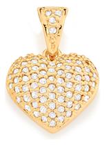 Pingente Formato Coração Cravejado Por 72 541515 Pingente Formato Coração Cravejado Por 72 541515