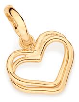 Pingente Formato Coração Duplo Vazado.med 542617 Pingente Formato Coração Duplo Vazado.med 542617