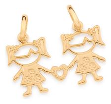 Pingente Formato Duas Meninas Unidas Por Cor 542645 Pingente Formato Duas Meninas Unidas Por Cor 542645
