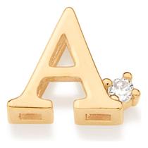 Pingente Formato Letra, Cravejado Por 1 Zirc 542479