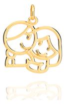 Pingente Formato Menina E Menino Se Abraçan 542478