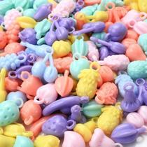 Pingente Frutas em Acrílico 24mm Candy Colors - 15 unidades Pingente Frutas em Acrílico 24mm Candy Colors - 15 unidades