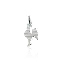 Pingente galo volpi - 2cm atlético-mg prata 925