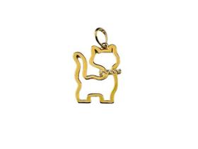 Pingente Gatinho Ouro 18k Roishi - 1.23