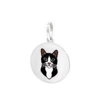Pingente Gato Frajola Coleção Estimação em Prata 925 Preto Pingente Gato Frajola Coleção Estimação em Prata 925 Preto