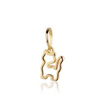 Pingente Gato Gatinho Em Ouro 18k Pet Mini Delicado