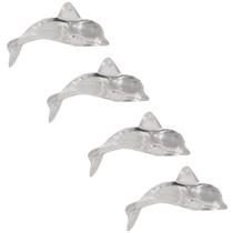 Pingente Golfinho 18x47mm Transparente 30pçs 60g Biju