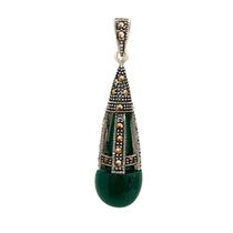 Pingente Gota com Pedra Natural Prata 925 Pingente Gota com Pedra Natural Prata 925
