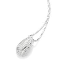 Pingente gota de prata maciça 925 com zircônias Pingente gota de prata maciça 925 com zircônias