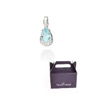 Pingente Gota Prata 925 Com Zircônia e Cristal 840083