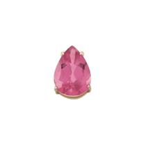 Pingente Gota Turmalina Pink 8x6mm Em Ouro 18K Pingente Gota Turmalina Pink 8x6mm Em Ouro 18K