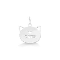 Pingente I Love Cats Prata 925