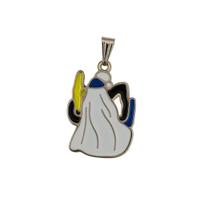 Pingente Imagem Omolú 3 cm Metal Niquelado