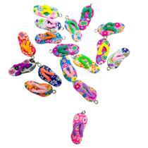 Pingente Infantil de Chinelo Colorido Para Fazer Brincos Colar Montar Pulseiras Bijuteria Infantil Pingente Infantil de Chinelo Colorido Para Fazer Brincos Colar Montar Pulseiras Bijuteria Infantil
