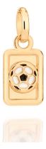 Pingente Infantil Retangular Com Bola De Fut 542431 - Rommanel