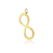 Pingente Infinito Hooponopono Ouro Amarelo 18 Kl Pingente Infinito Hooponopono Ouro Amarelo 18 Kl