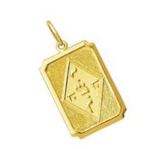 Pingente Jesus Cristo em Hebraico Yoshua Ideograma em Ouro 18K K130