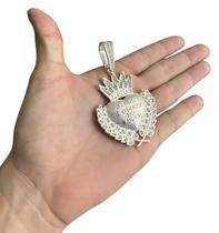 Pingente Jesus É O Dono Do Lugar Banhado A Prata 925 Coroa