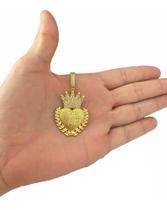 Pingente Jesus É O Dono Do Lugar Banhado Ouro 18k UNISSEX