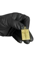 Pingente Jesus oração Banhado A Ouro 18k