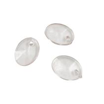 Pingente Lentilha Rosa Transparente 13x10mm 10pçs Arte 4g Pingente Lentilha Rosa Transparente 13x10mm 10pçs Arte 4g