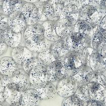 Pingente Lentilha Transparente Glíter Azul 13x11mm 10pçs 4g Pingente Lentilha Transparente Glíter Azul 13x11mm 10pçs 4g