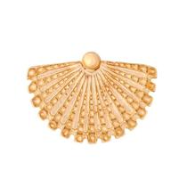 Pingente leque banhado ouro 18k