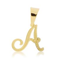 Pingente Letra 20mm Trabalhada