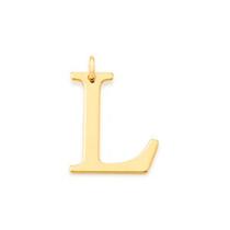 Pingente letra banhado a ouro 18k Cód. 5423230055 LETRA L Pingente letra banhado a ouro 18k Cód. 5423230055 LETRA L
